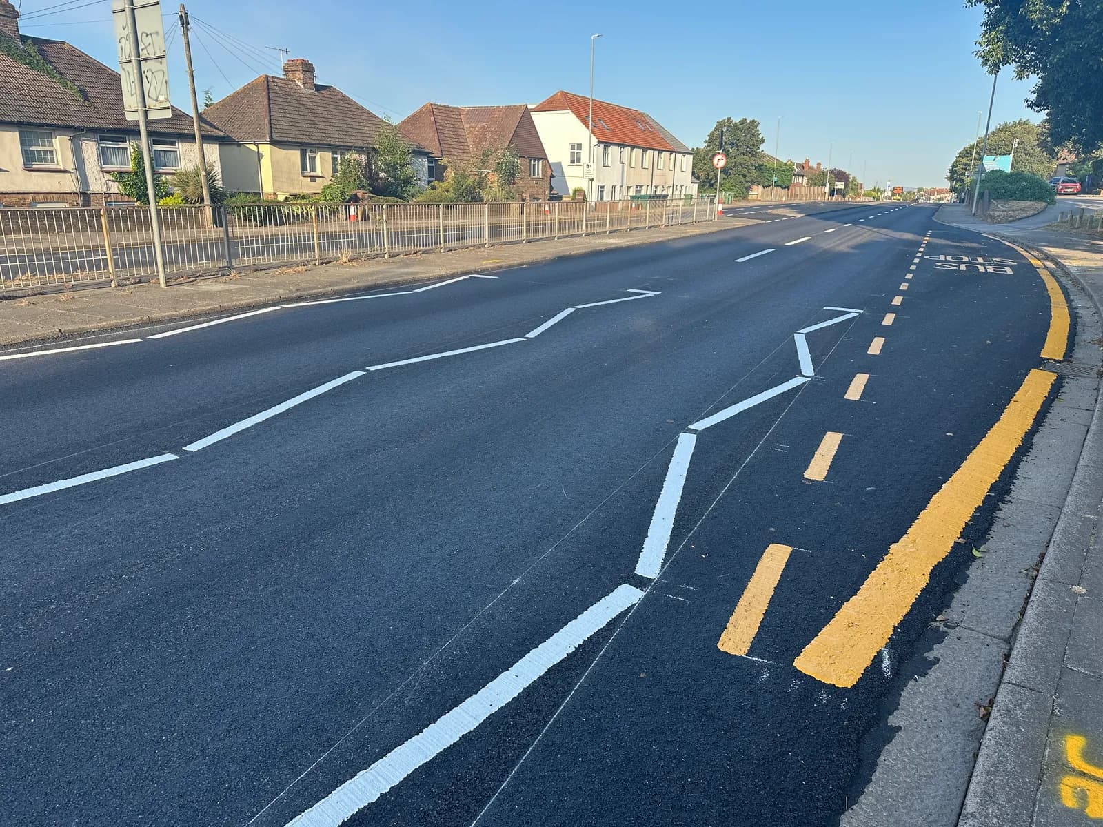 Resurfaced road