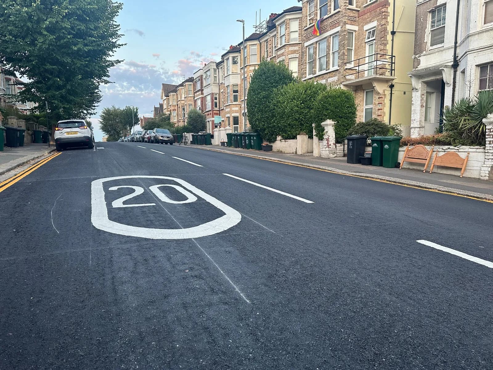 Resurfaced road
